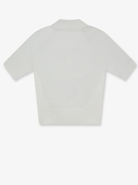 Givenchy Cropped cotton and silk polo shirt