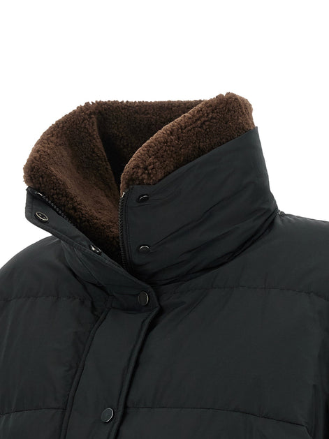 Down Jacket with Shearling collar