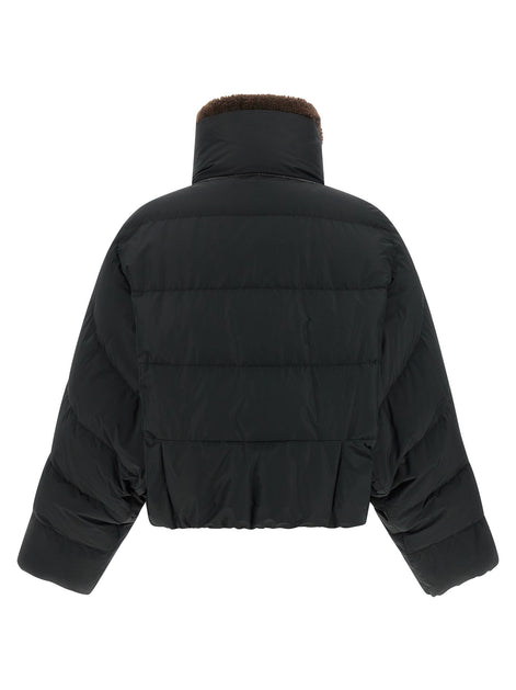 Down Jacket with Shearling collar