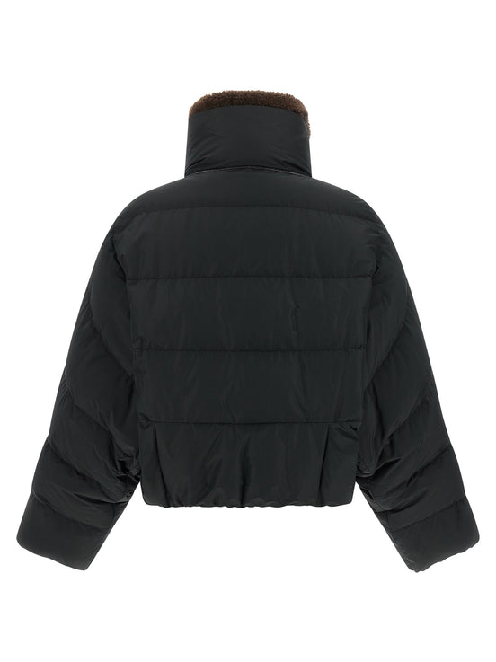 Down Jacket with Shearling collar