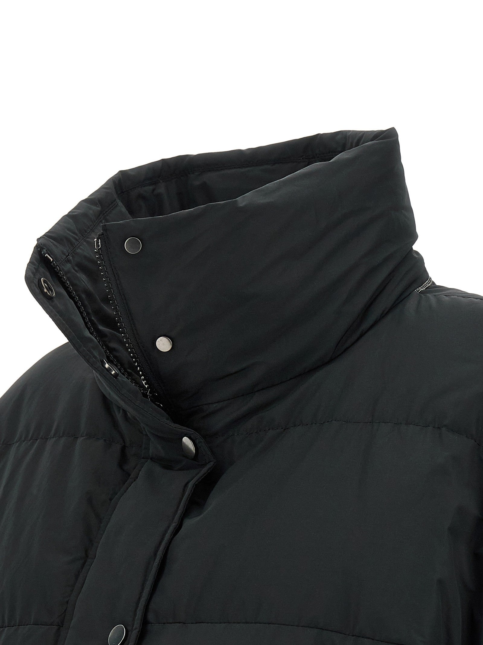Down Jacket with Shearling collar