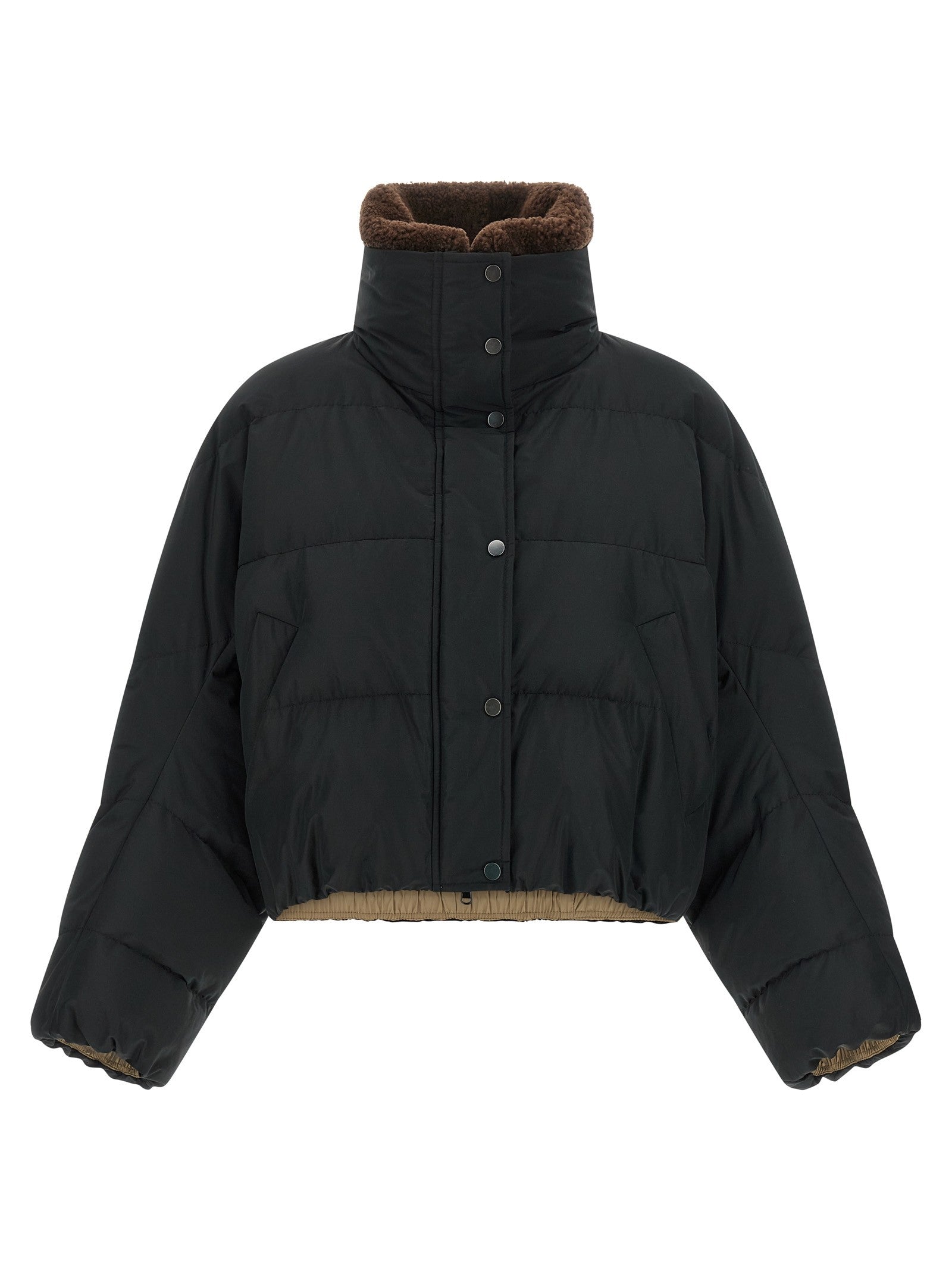 Down Jacket with Shearling collar