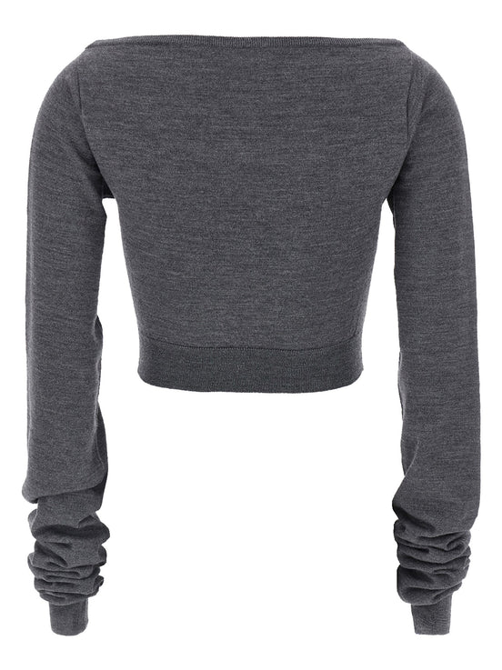Miu Miu Cropped knit top
