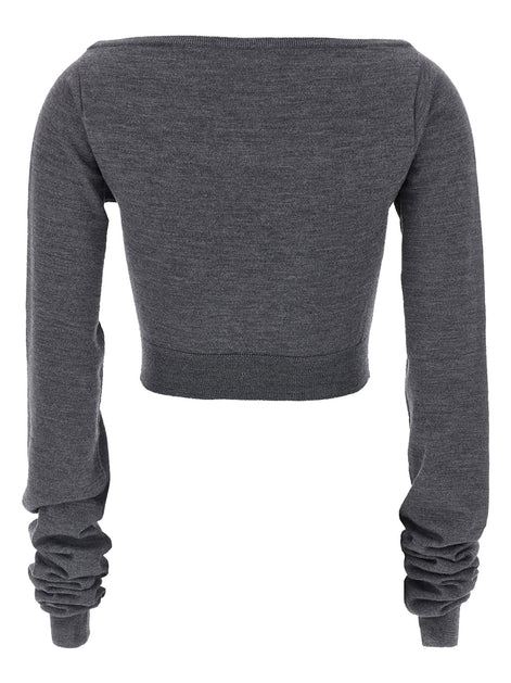 Miu Miu Cropped knit top