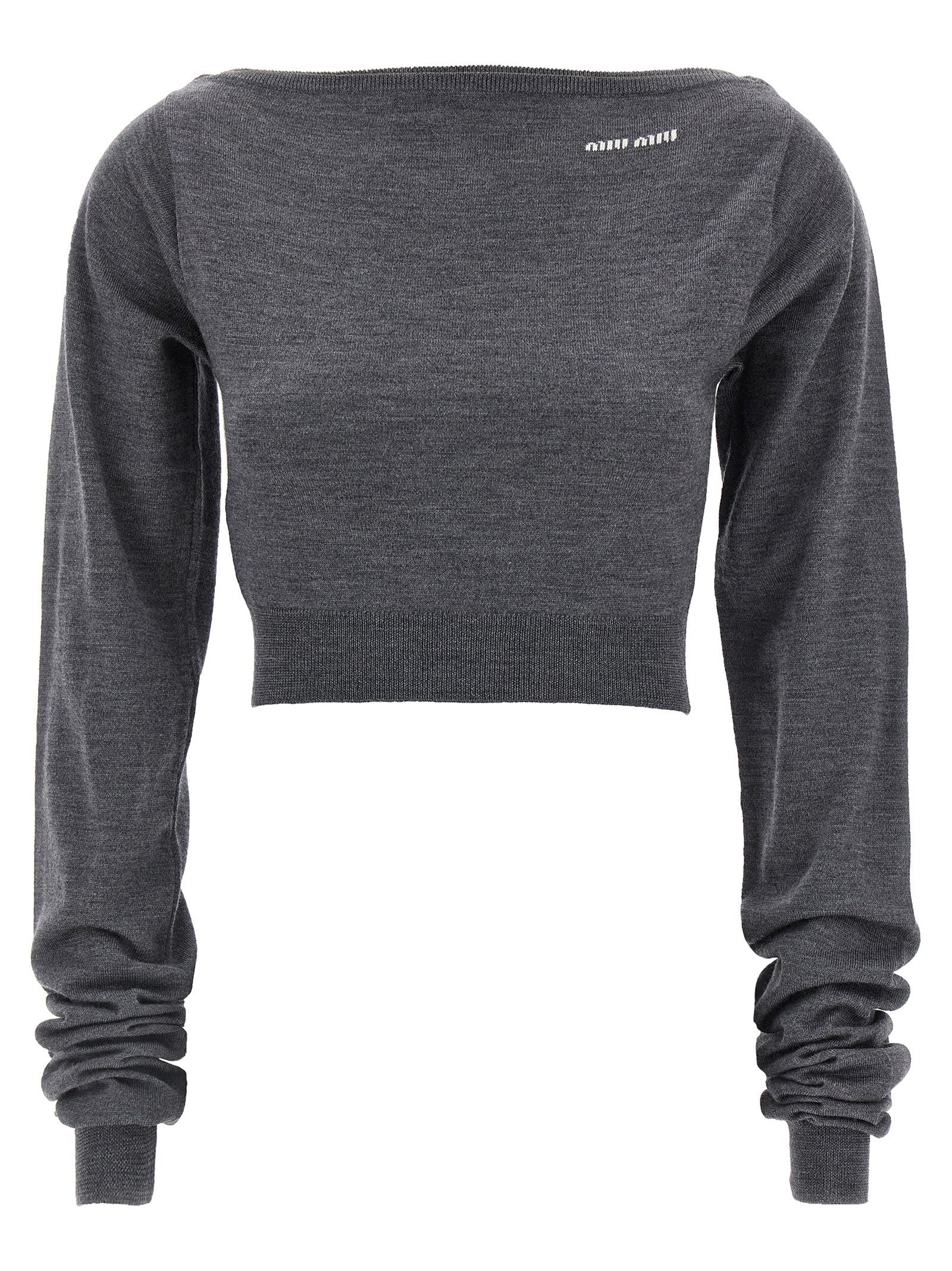 Cropped knit top