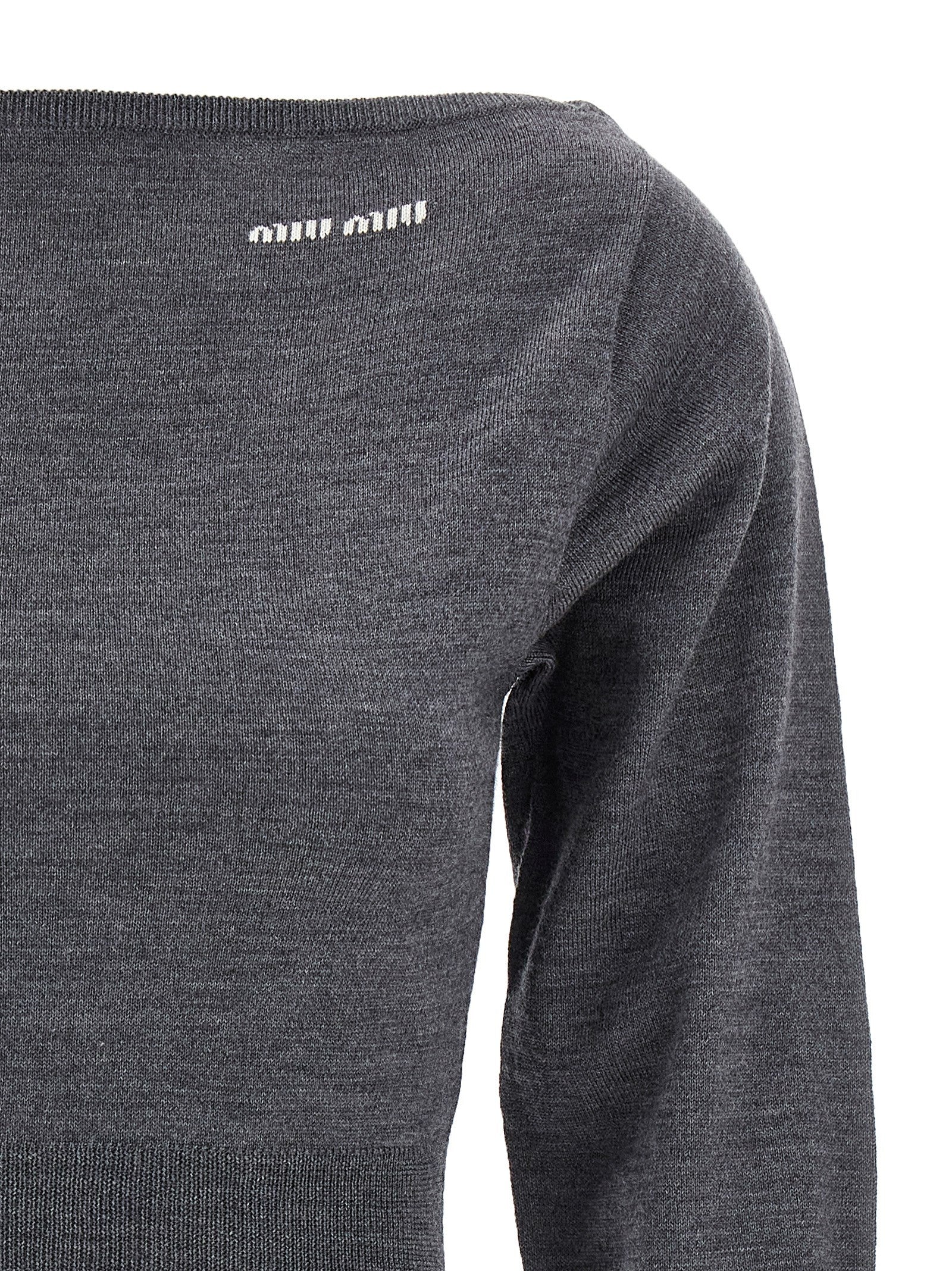 Miu Miu Cropped knit top