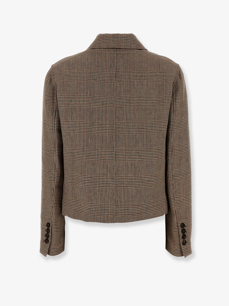 Brunello Cucinelli Cropped linen jacket