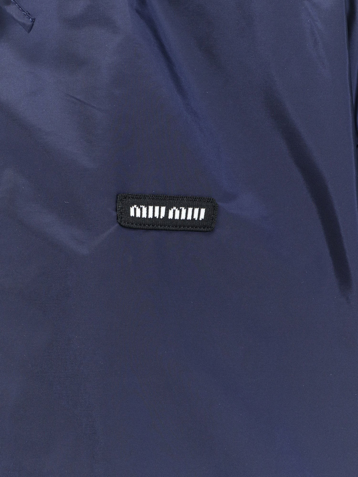 Miu Miu Cropped recycled nylon jacket