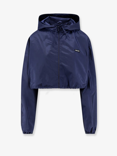 Cropped recycled nylon jacket