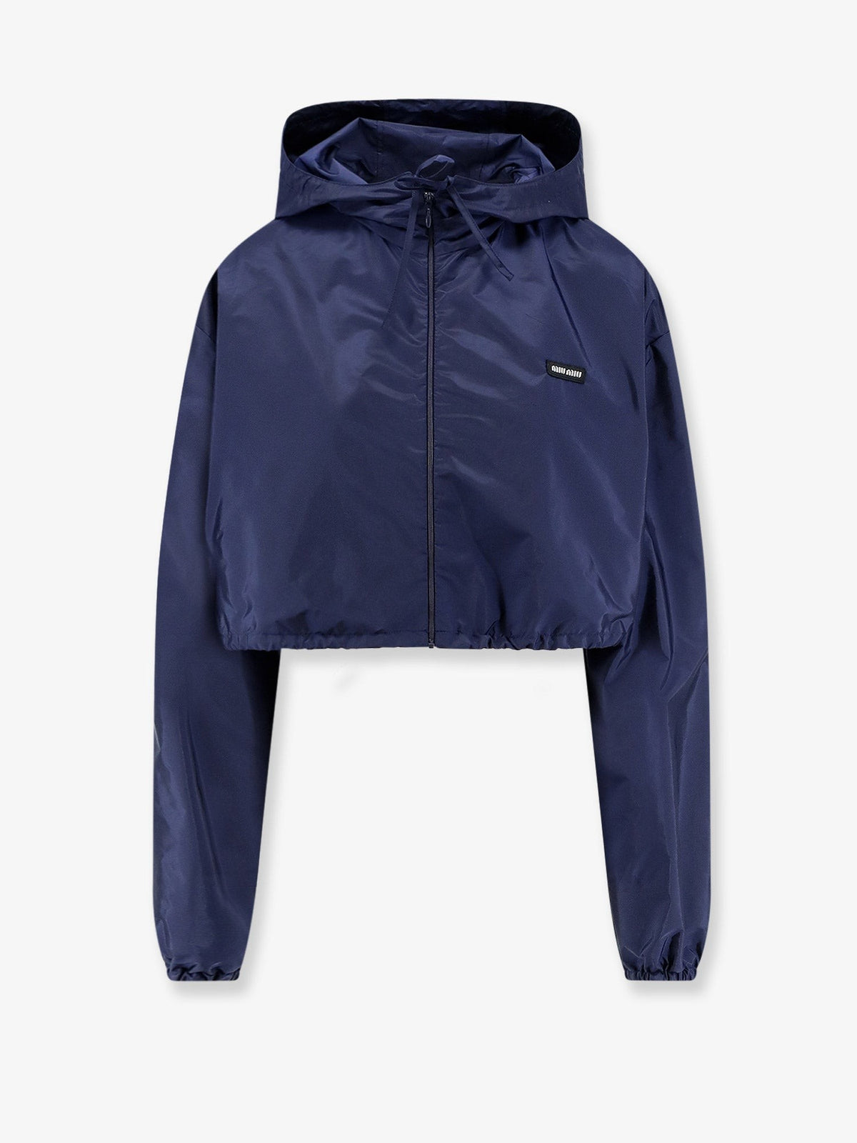 Cropped recycled nylon jacket