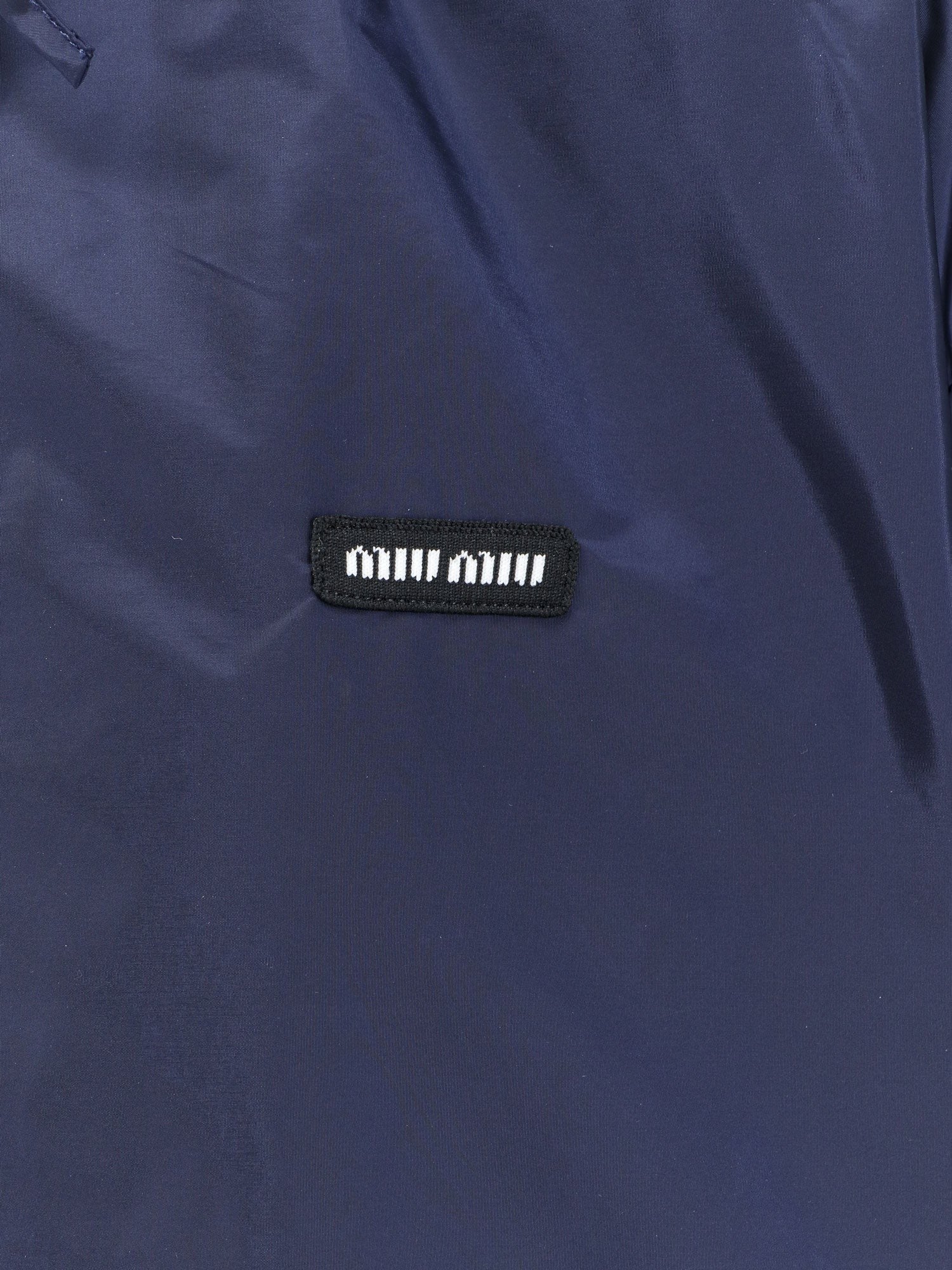 Miu Miu Cropped recycled nylon jacket