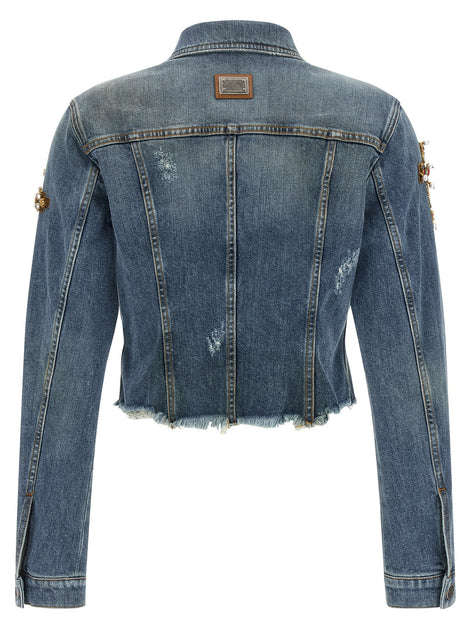 Dolce & Gabbana Cross denim jacket