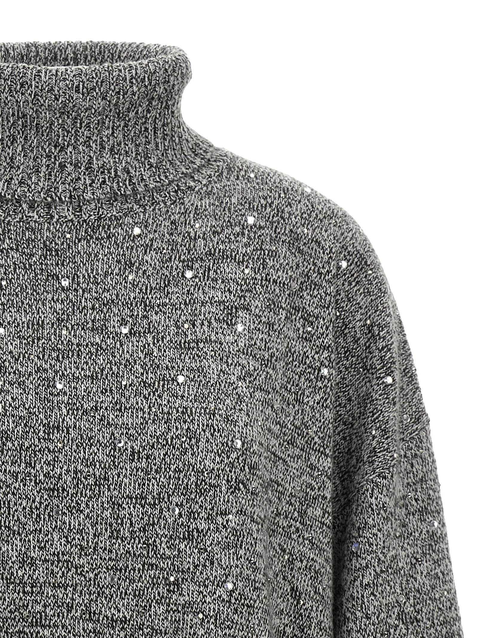 Crystal turtleneck sweater