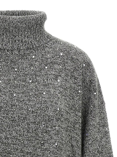 Crystal turtleneck sweater