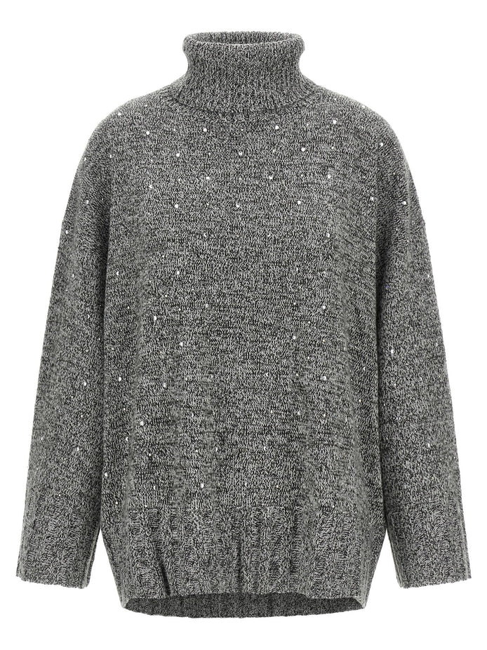 Crystal turtleneck sweater