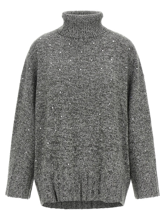 Crystal turtleneck sweater
