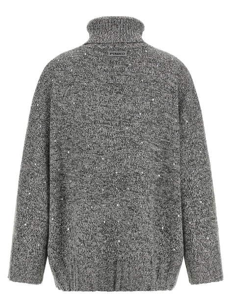Crystal turtleneck sweater