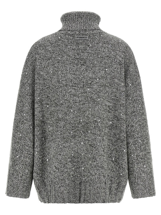 Pinko Crystal turtleneck sweater