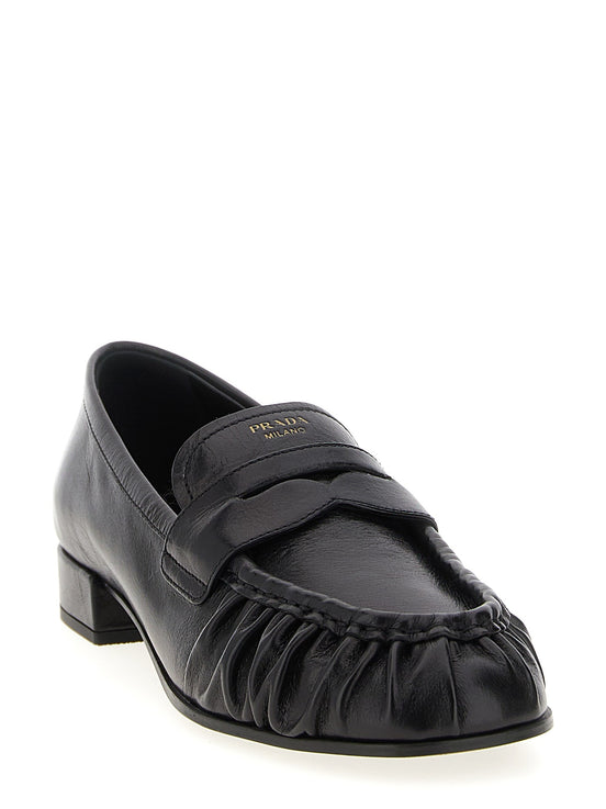 Curled toe moccasins