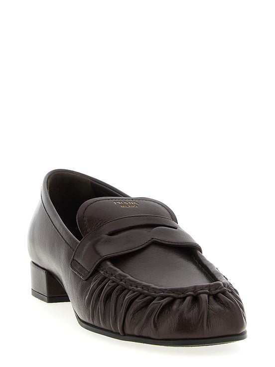 Curled toe moccasins