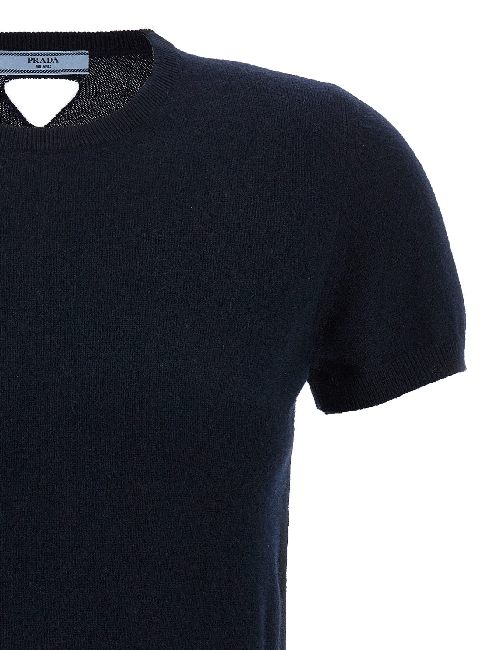 Cut-out logo sweater