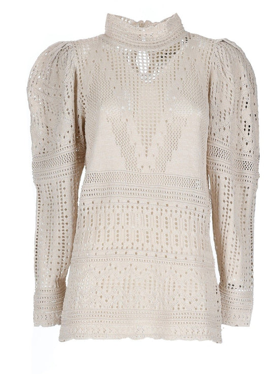 "DAHARA" CROCHET TOP