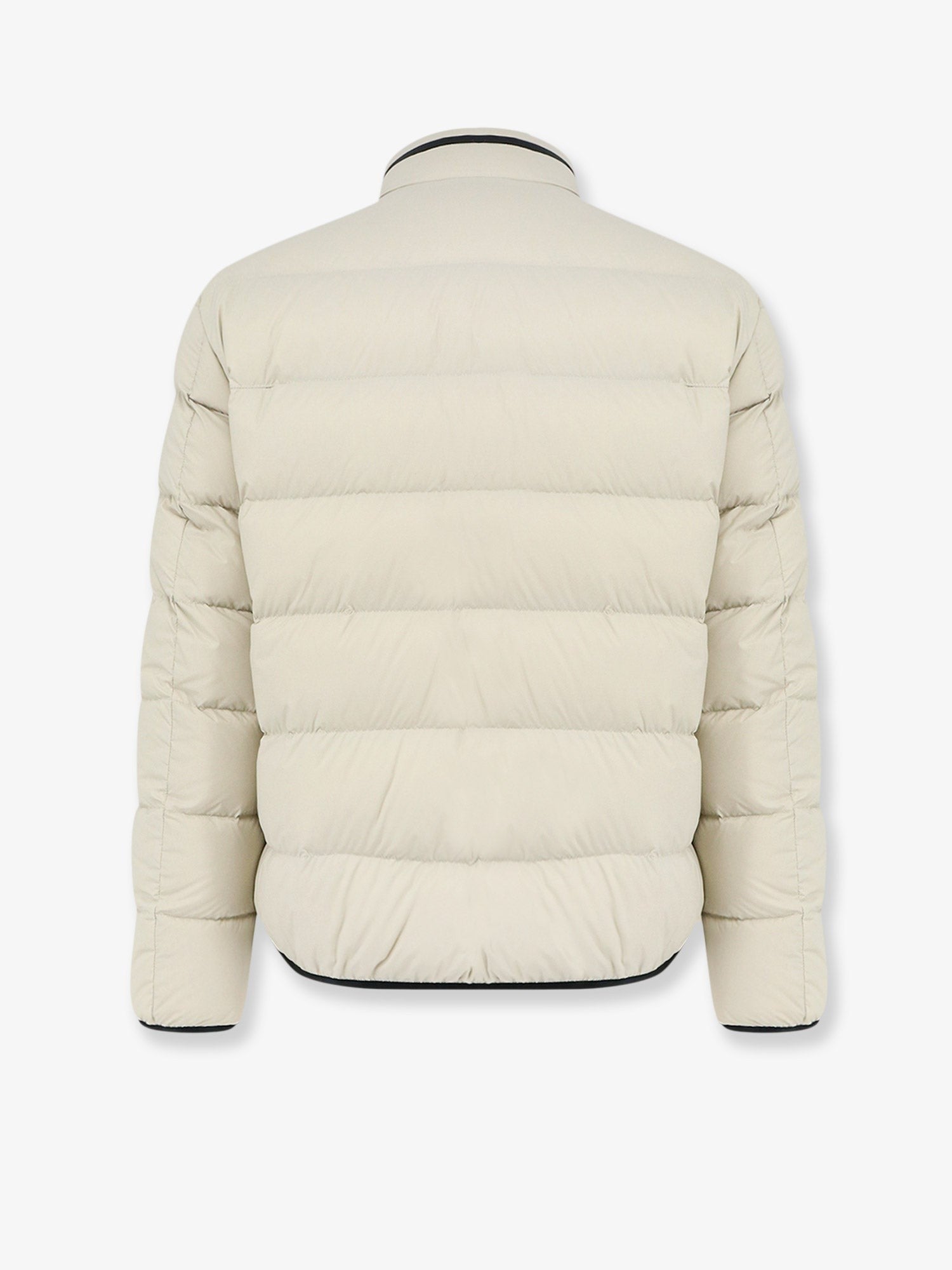 Moncler Dalalven nylon down jacket with contrasting profiles
