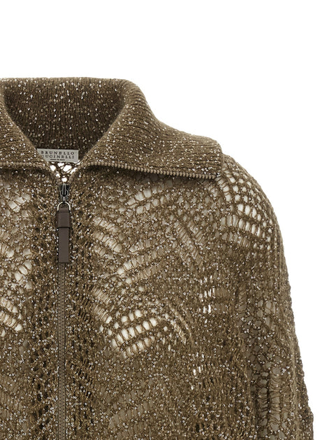 'Dazzling Abstract Leaf' cardigan