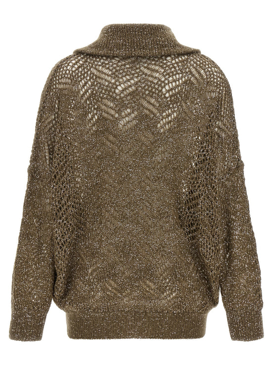 'Dazzling Abstract Leaf' cardigan