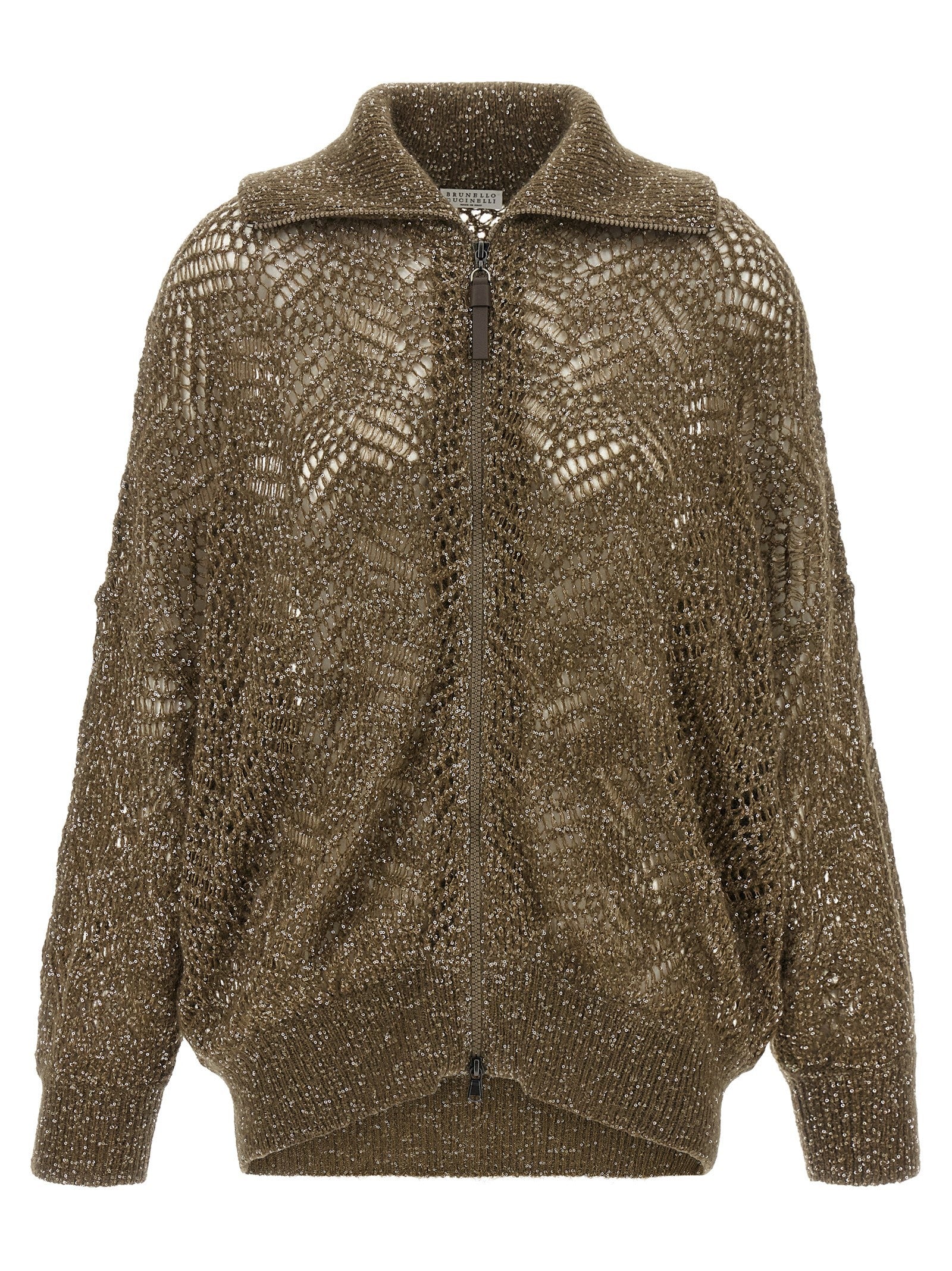 'Dazzling Abstract Leaf' cardigan
