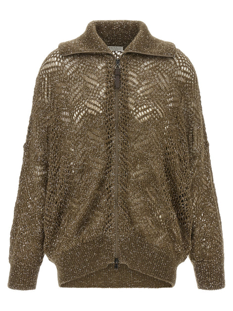 'Dazzling Abstract Leaf' cardigan
