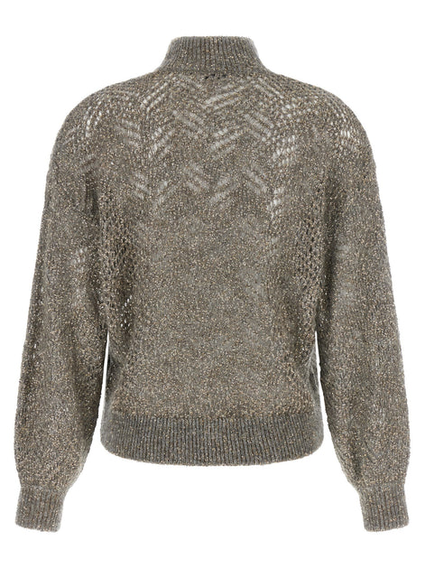 'Dazzling Abstract Leaf' sweater