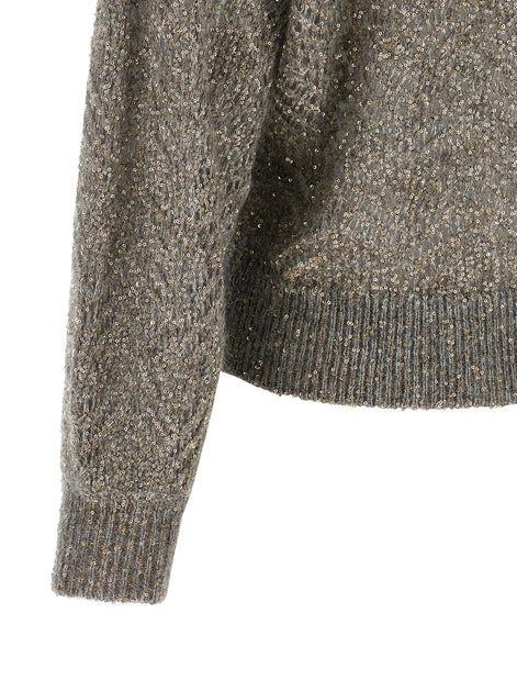 'Dazzling Abstract Leaf' sweater