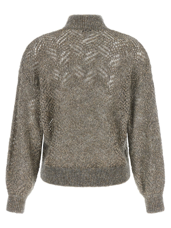 'Dazzling Abstract Leaf' sweater