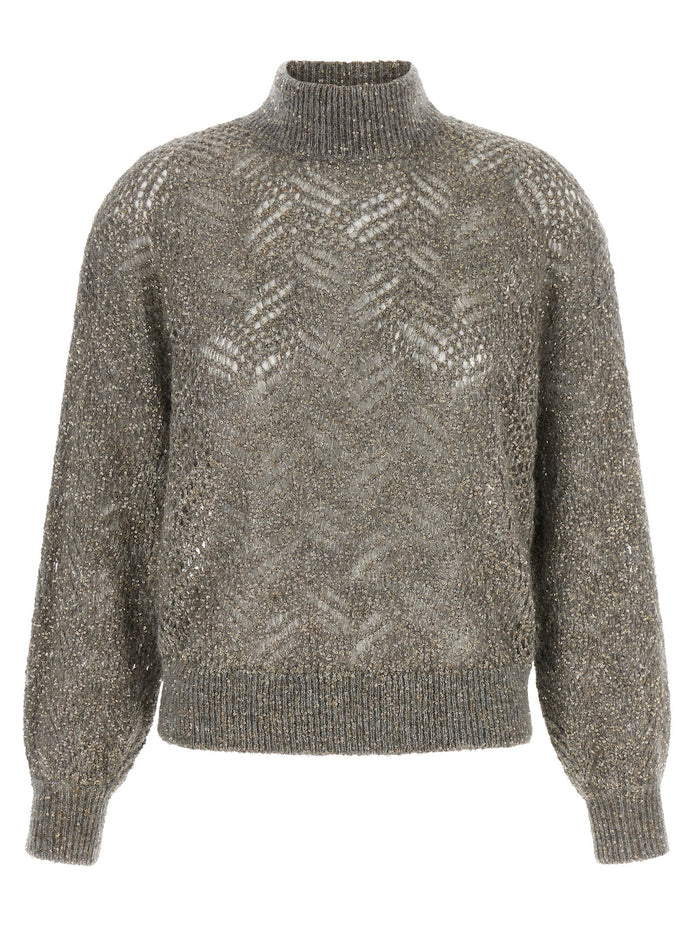 'Dazzling Abstract Leaf' sweater