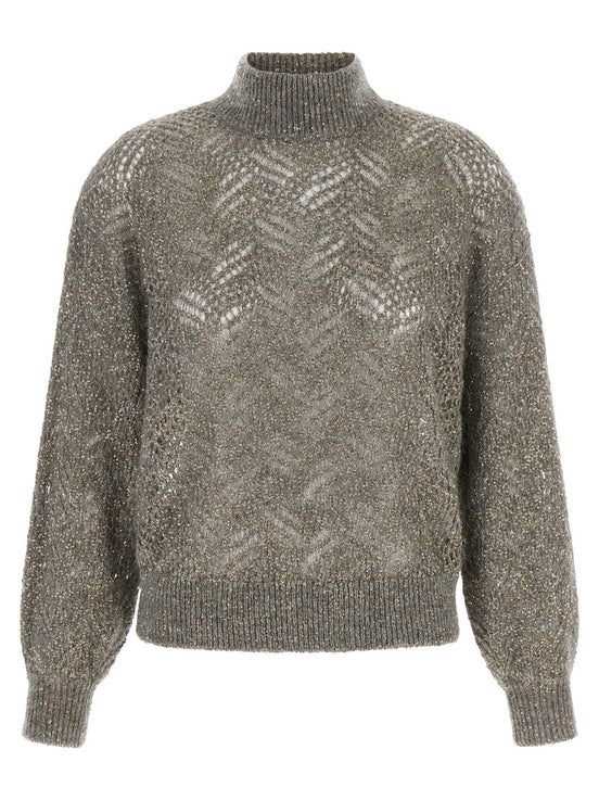 'Dazzling Abstract Leaf' sweater