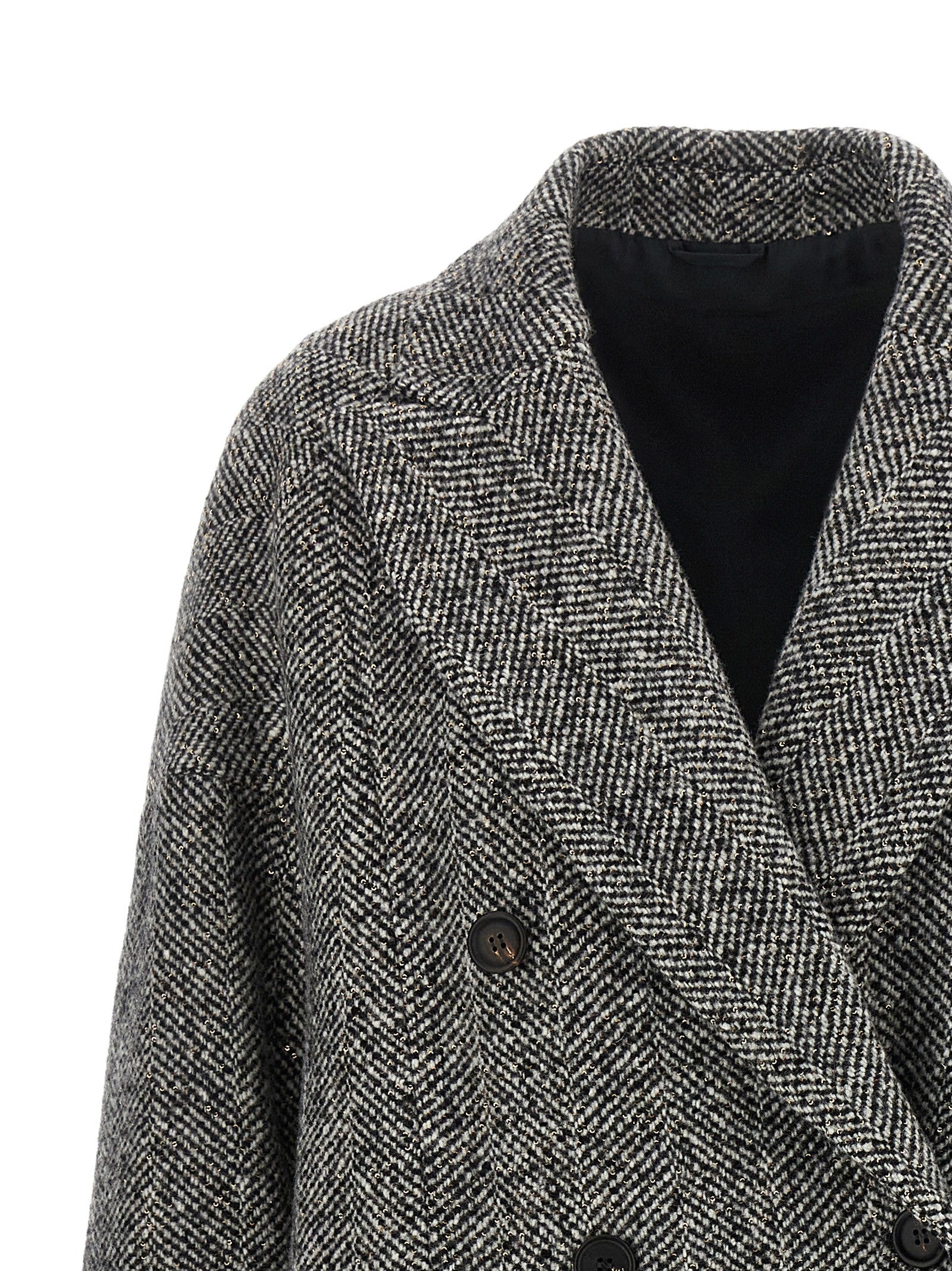 'Dazzling' chevron coat