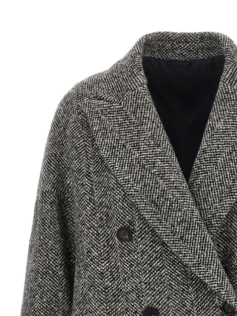 'Dazzling' chevron coat