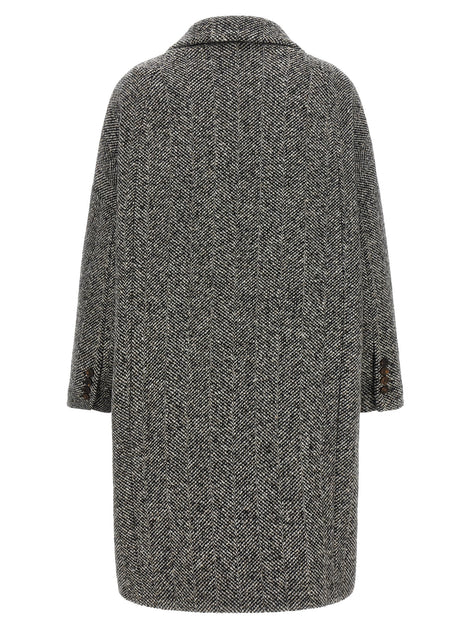 'Dazzling' chevron coat