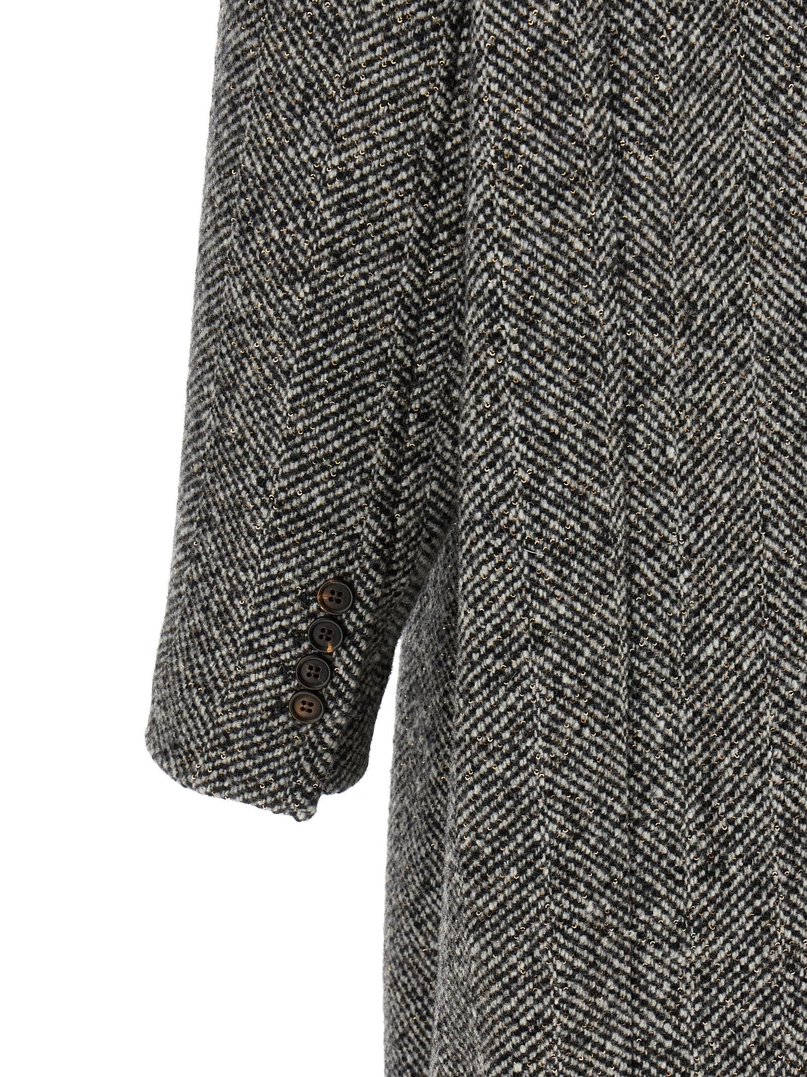 'Dazzling' chevron coat
