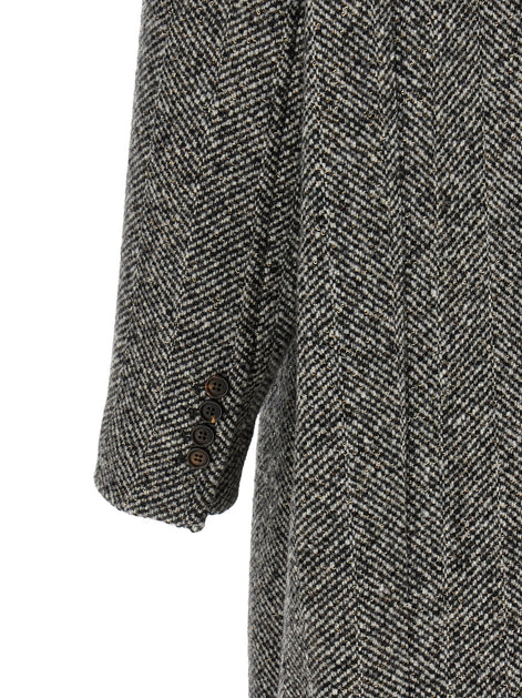 'Dazzling' chevron coat