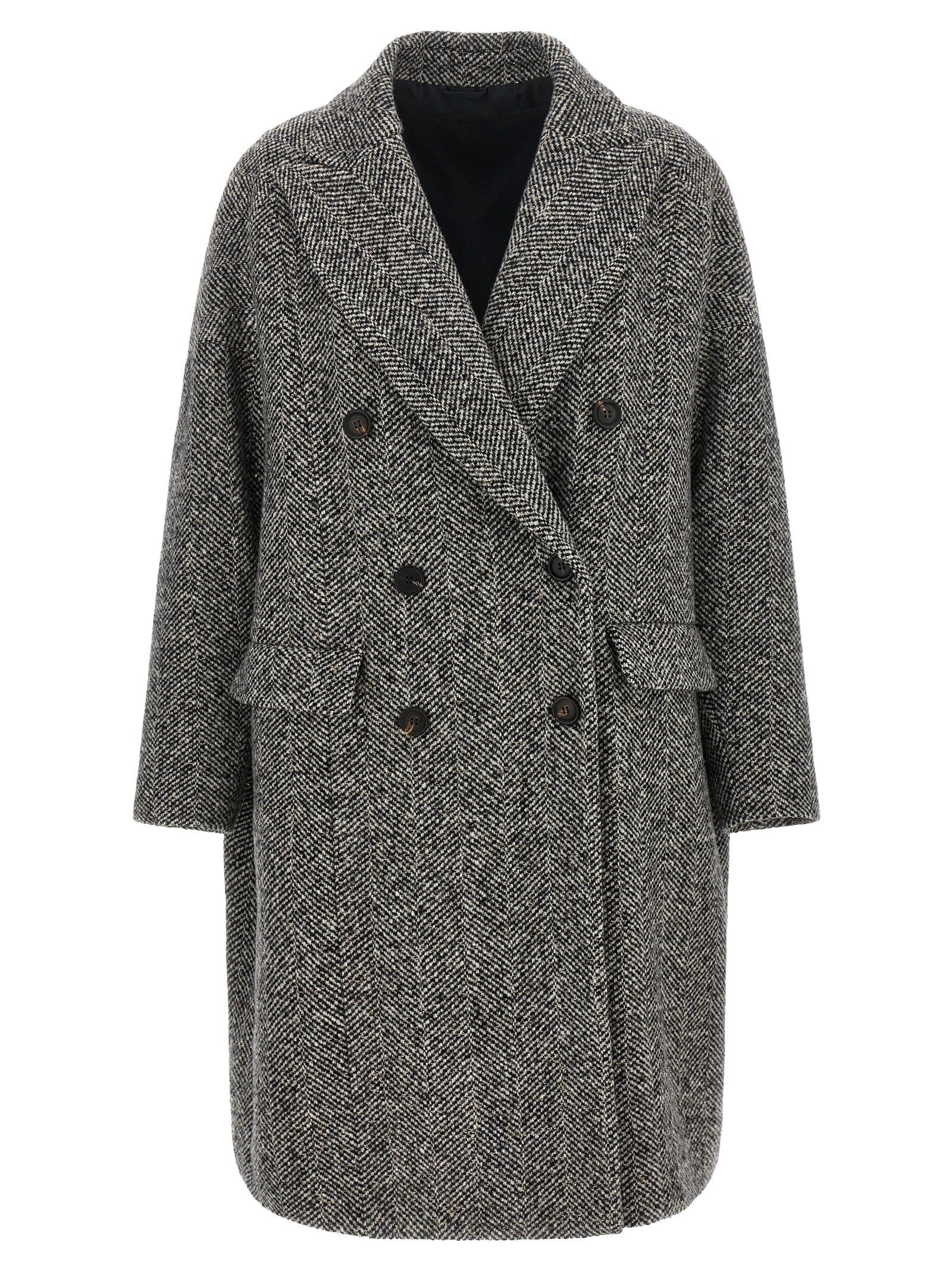 'Dazzling' chevron coat