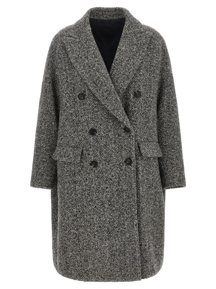 'Dazzling' chevron coat