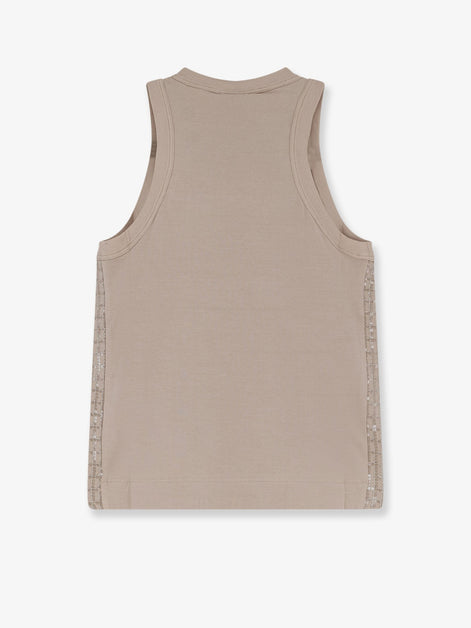 Dazzling pattern jersey tank top