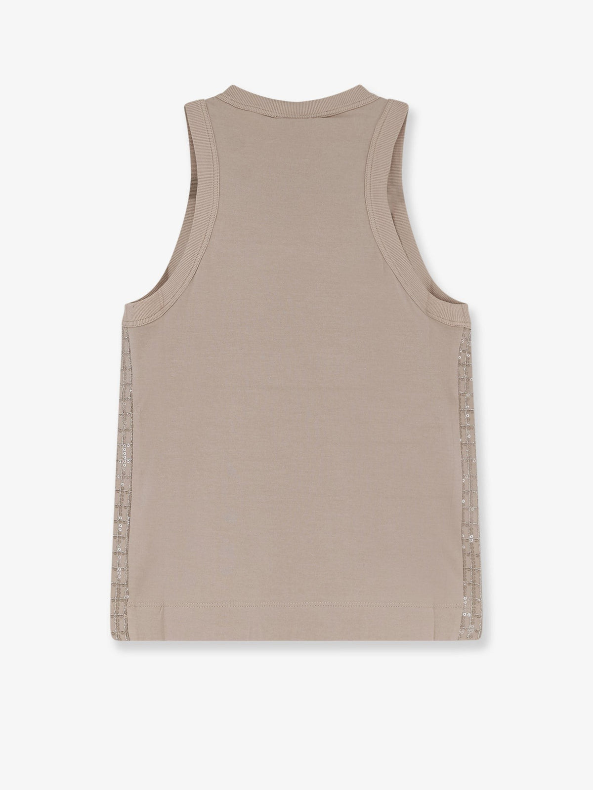 Brunello Cucinelli Dazzling pattern jersey tank top