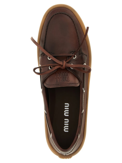 Miu Miu 'Deck' leather loafers