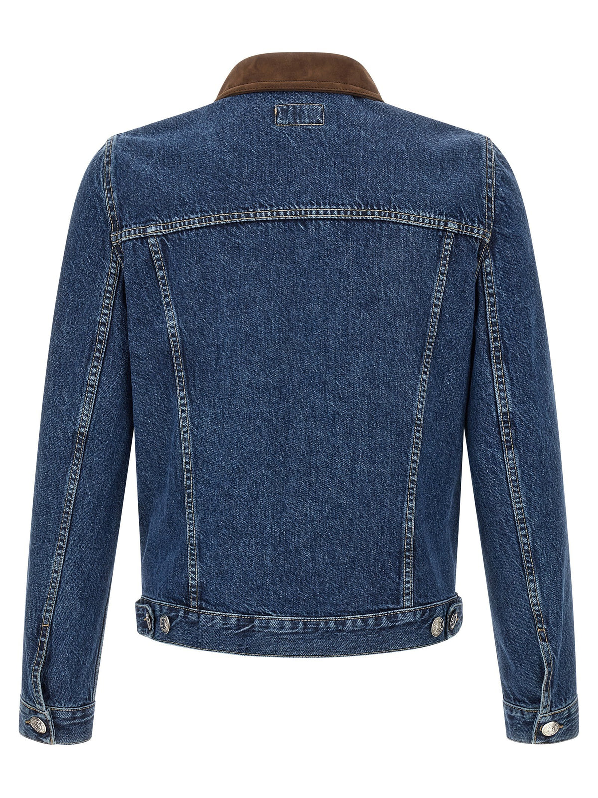 Brunello Cucinelli Denim and suede jacket