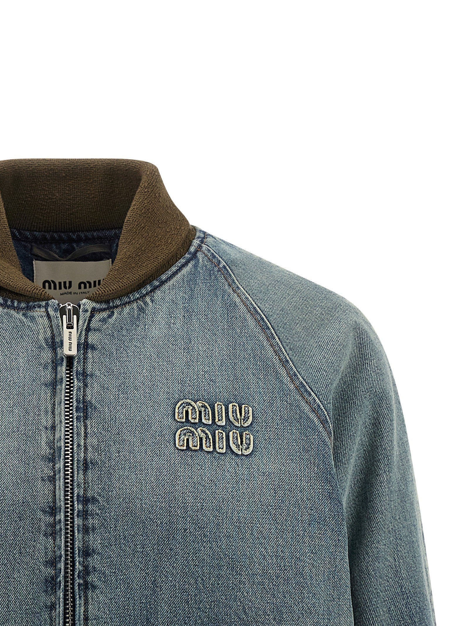 Denim bomber jacket
