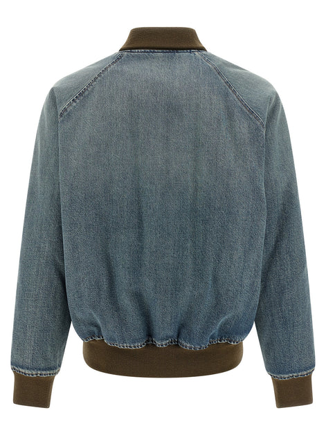 Denim bomber jacket