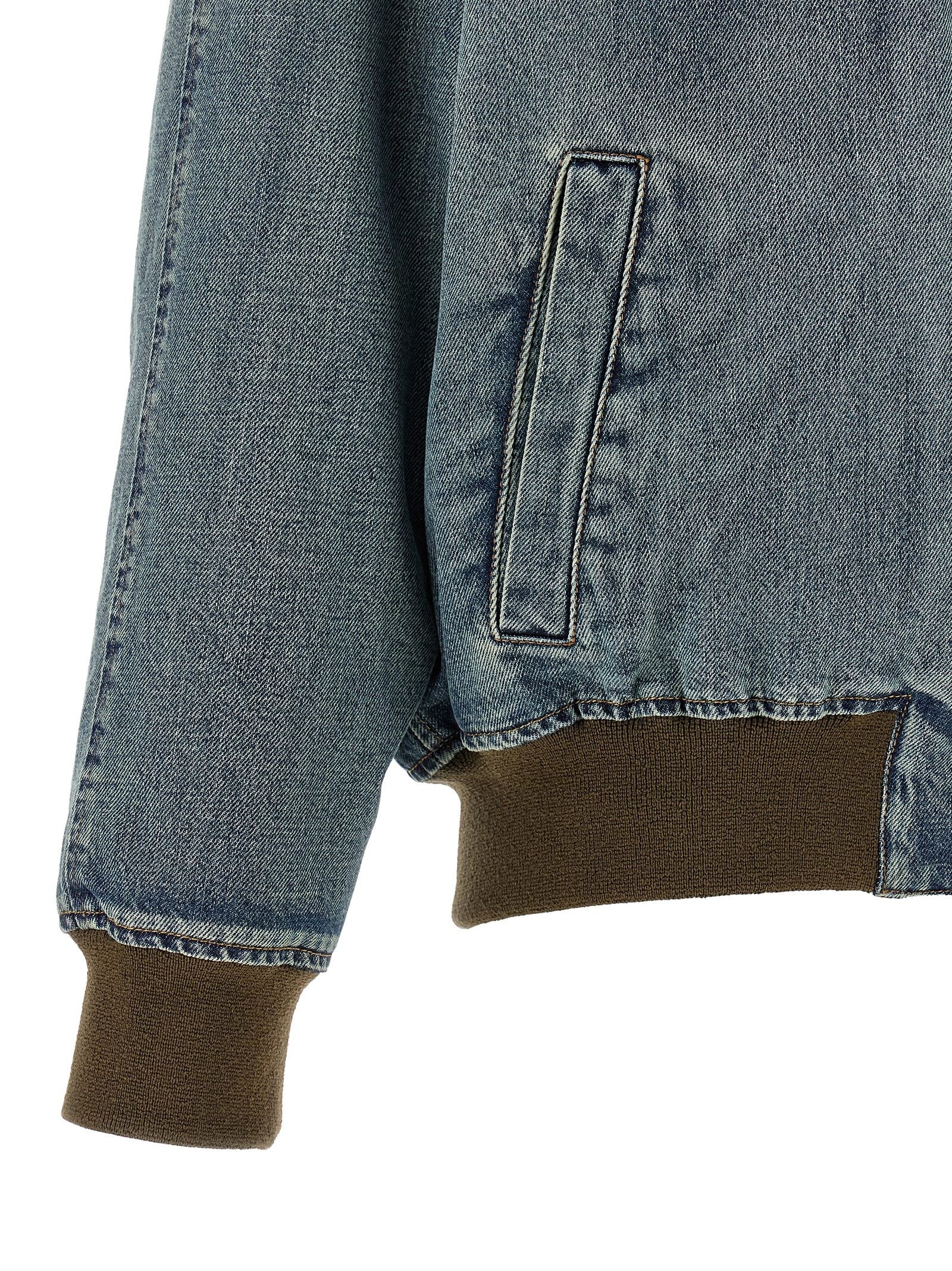 Denim bomber jacket